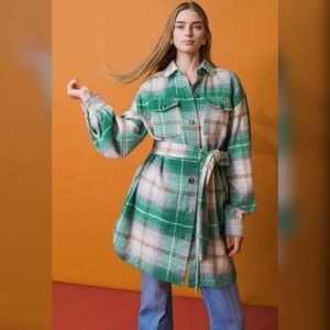 Plaid Perfect Midi Shacket